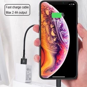 Two 6ft. iPhone charger cords.